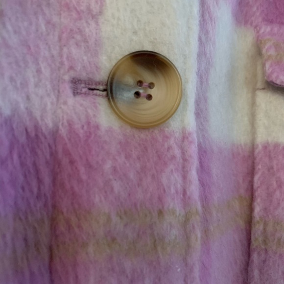 MISSGUIDED Lilac Plaid Shacket Plus NWT Size US 22 = 2XL - Picture 5 of 11